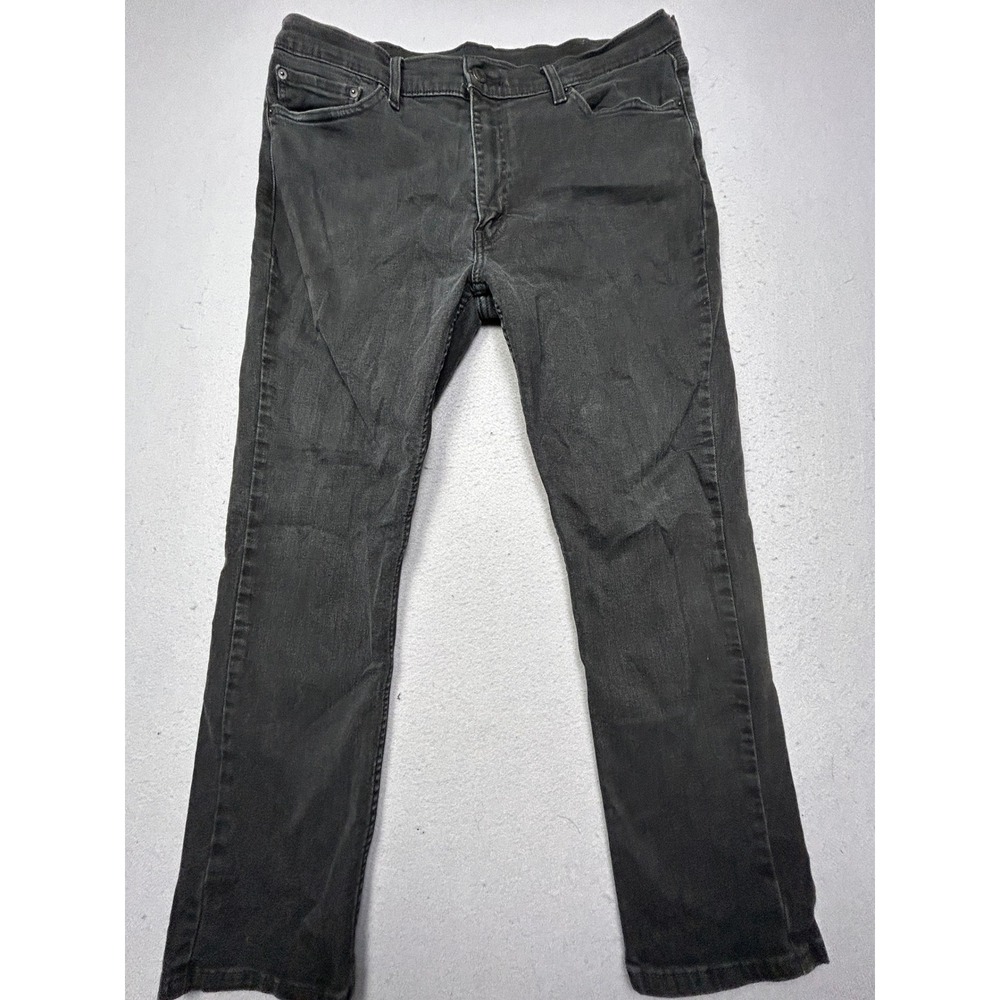 Levi 502 Regular Taper Denim Charcoal Gray 36x26 Mens